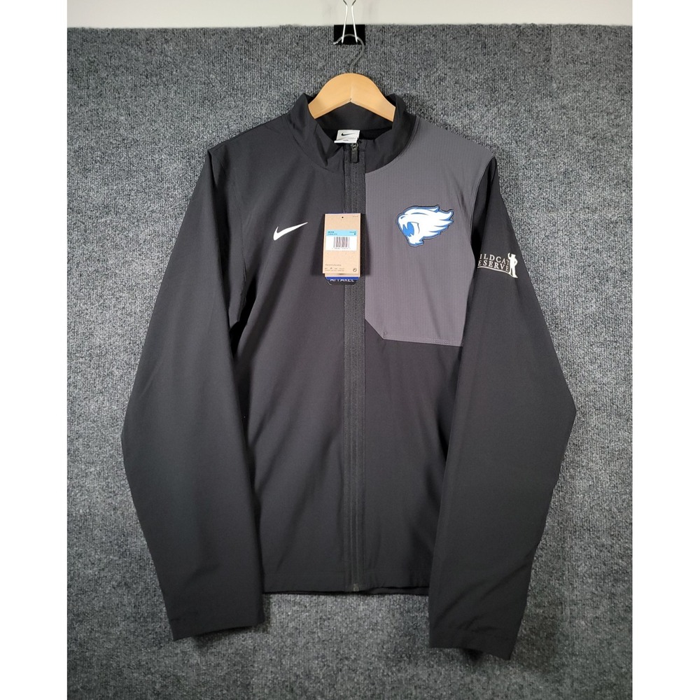 Nike Kentucky Wildcats Jacket Mens Medium Black Full Zip Softshell On Field NWT